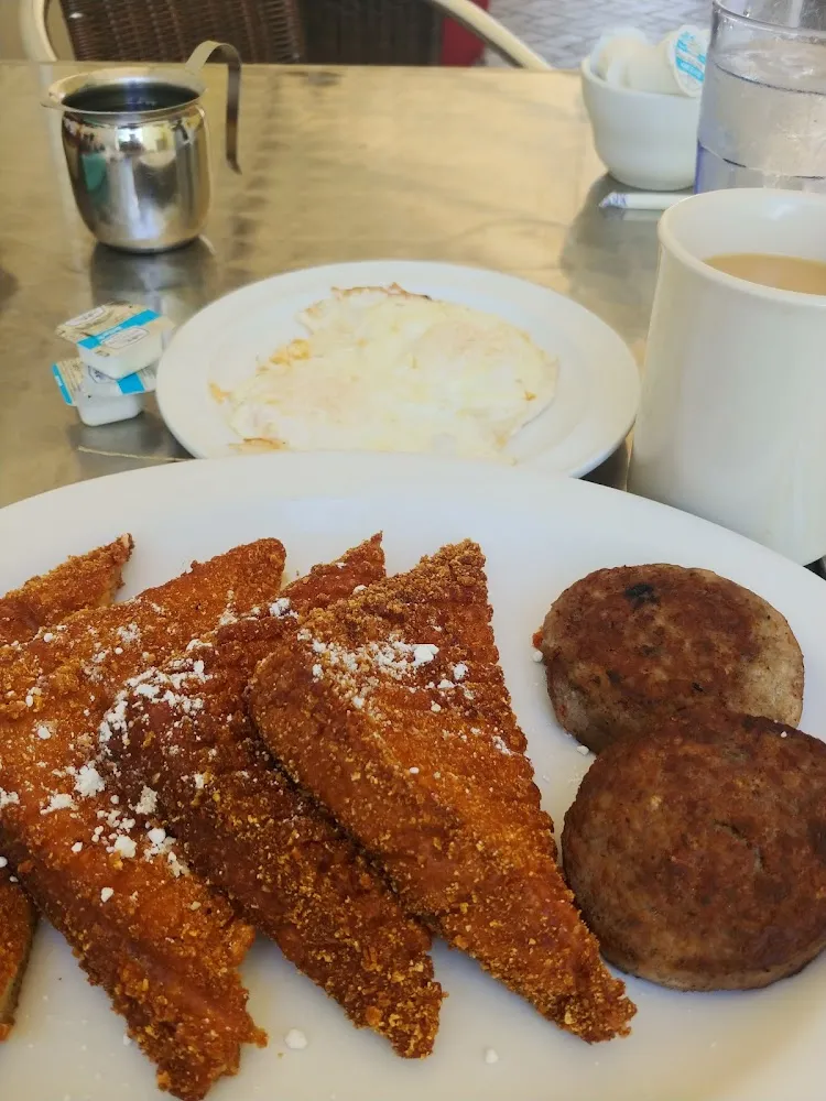 Crunchy French Toast Sausage Patties 2 Eggs Any Style